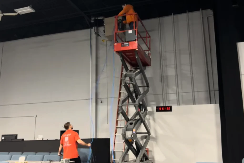 LED wall installation complete