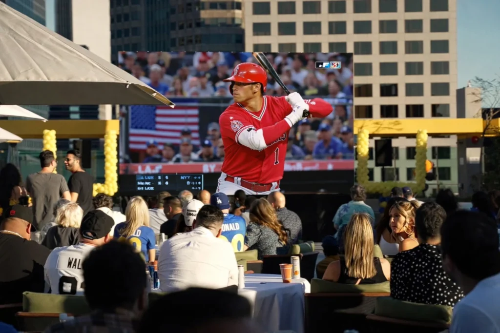 LED display in church