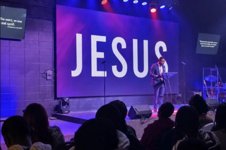 Installed video wall at Gospel Pillars Church in Edmonton
