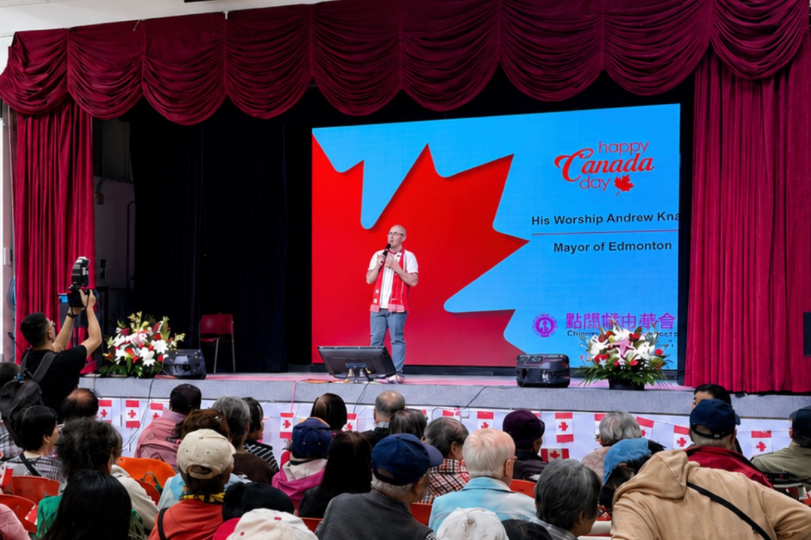 LED video wall in use on stage at the Chinese Cultural Centre