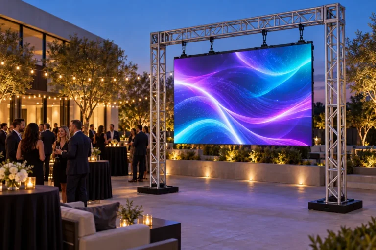 Illustrative event equipment setup